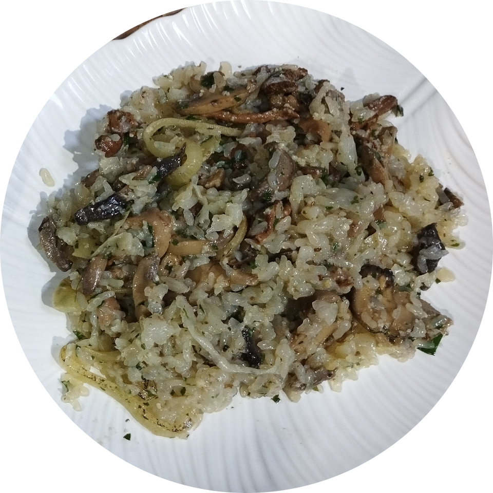Recette de risotto de konjac aux champignons
