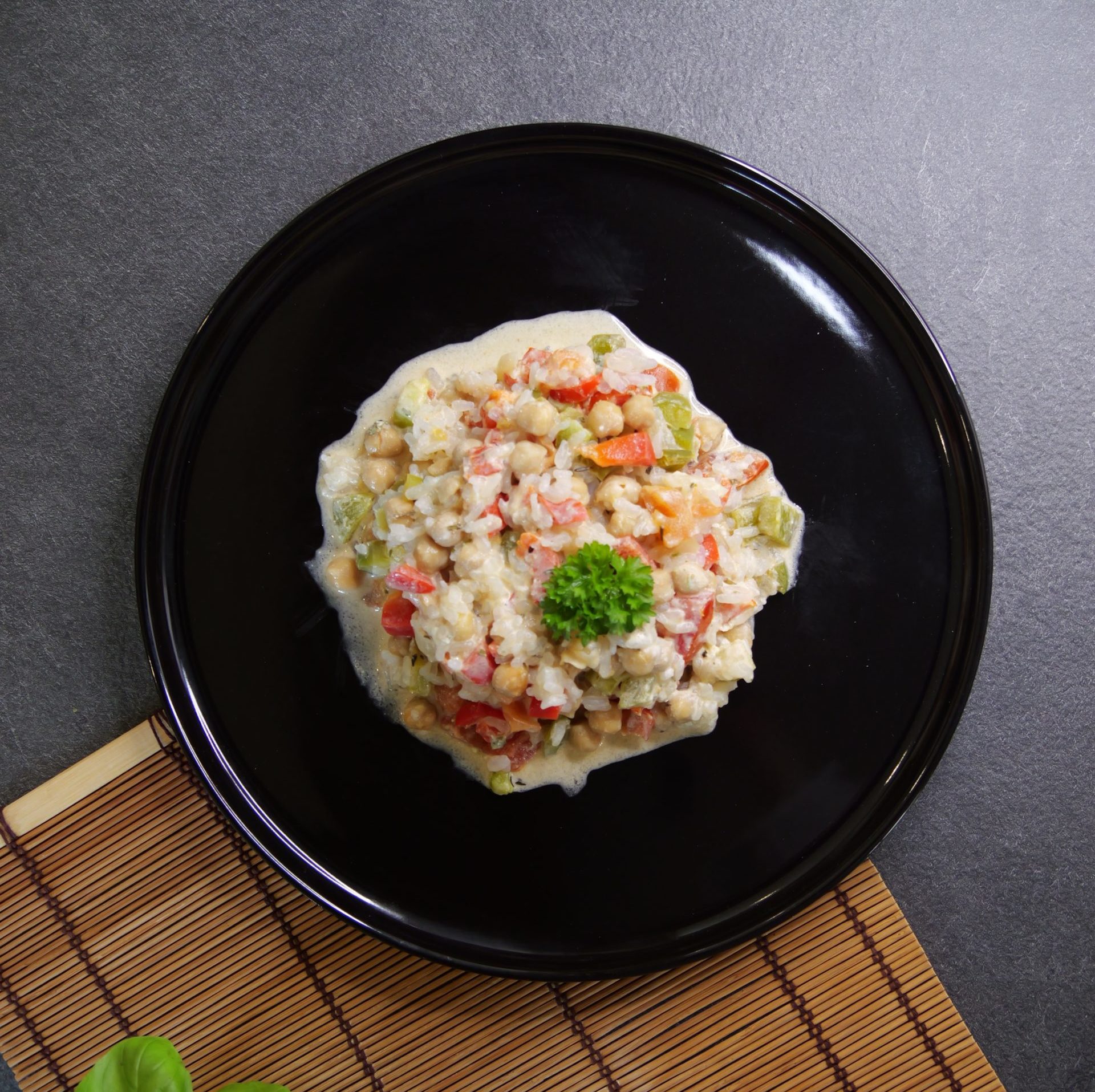 Riz de konjac au Boursin et aux légumes