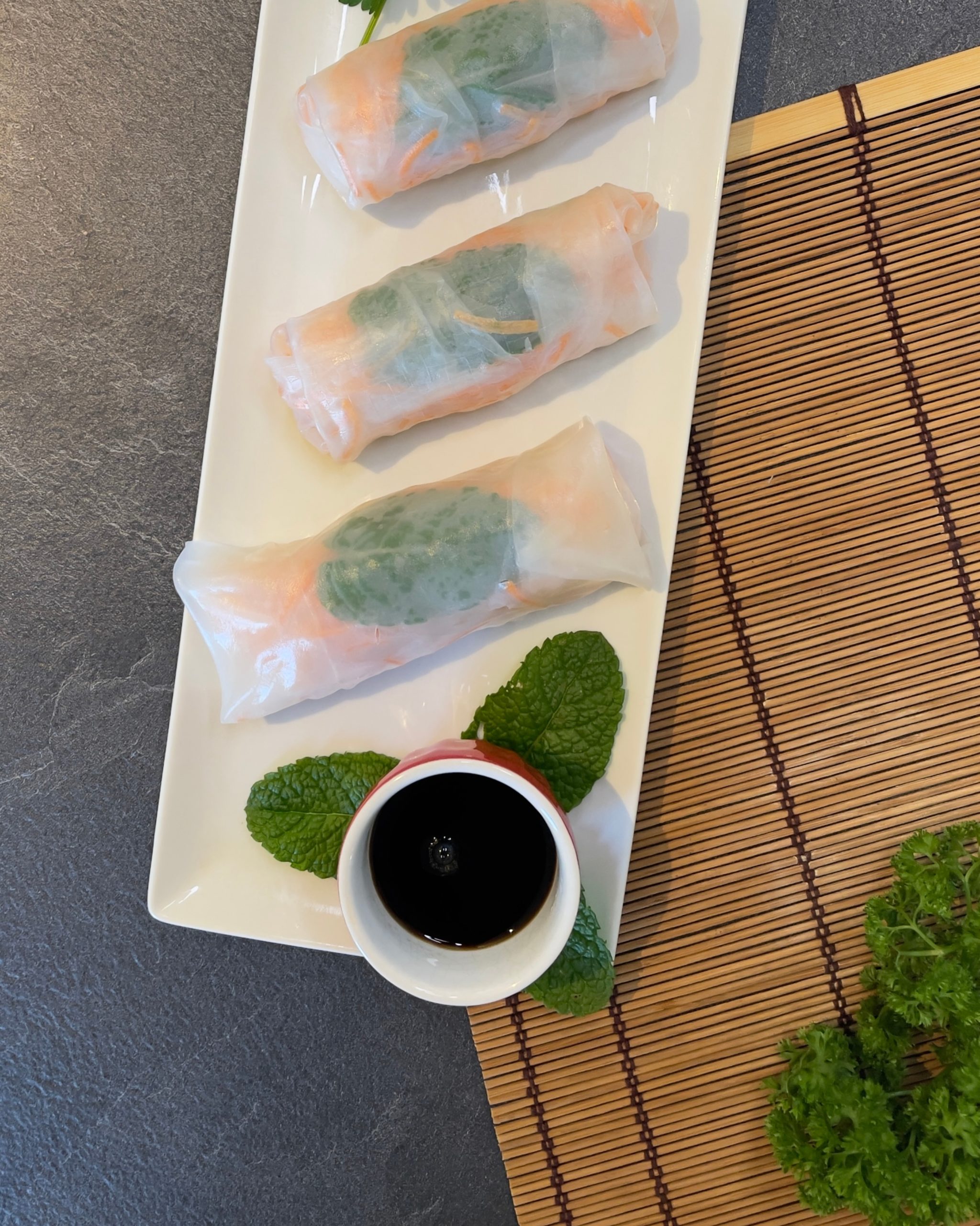Rouleaux de printemps aux nouilles de konjac