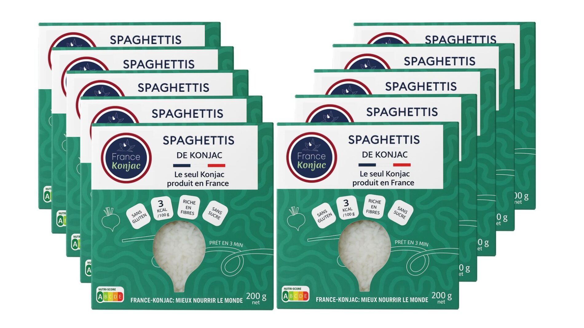 Spaghettis de konjac offre spéciale économique 10 étuis