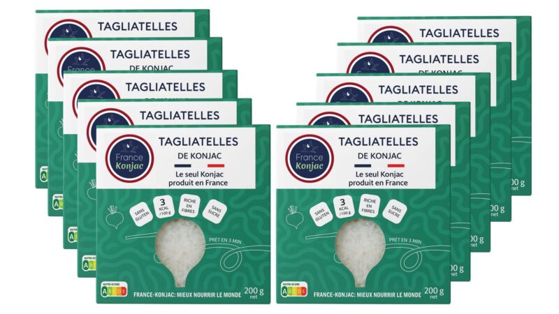 Tagliatelles de konjac offre économique 10 étuis