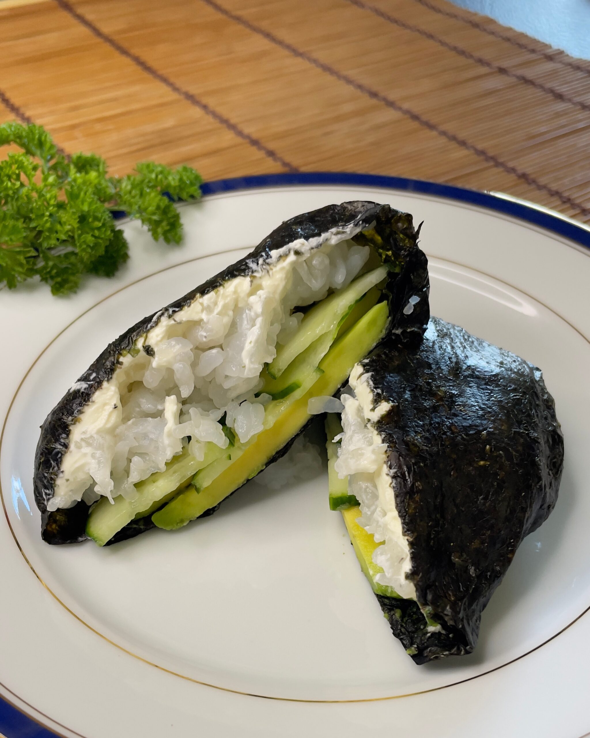 Burger de konjac façon sushi