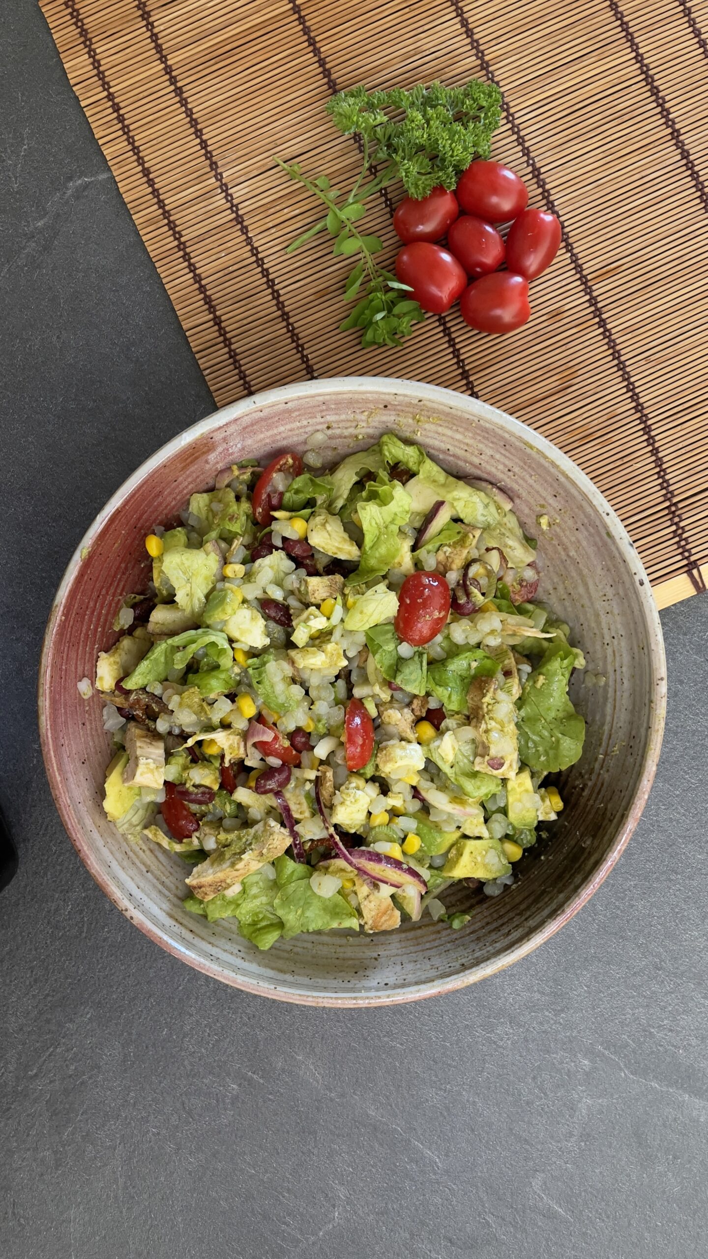 Salade de perles de konjac