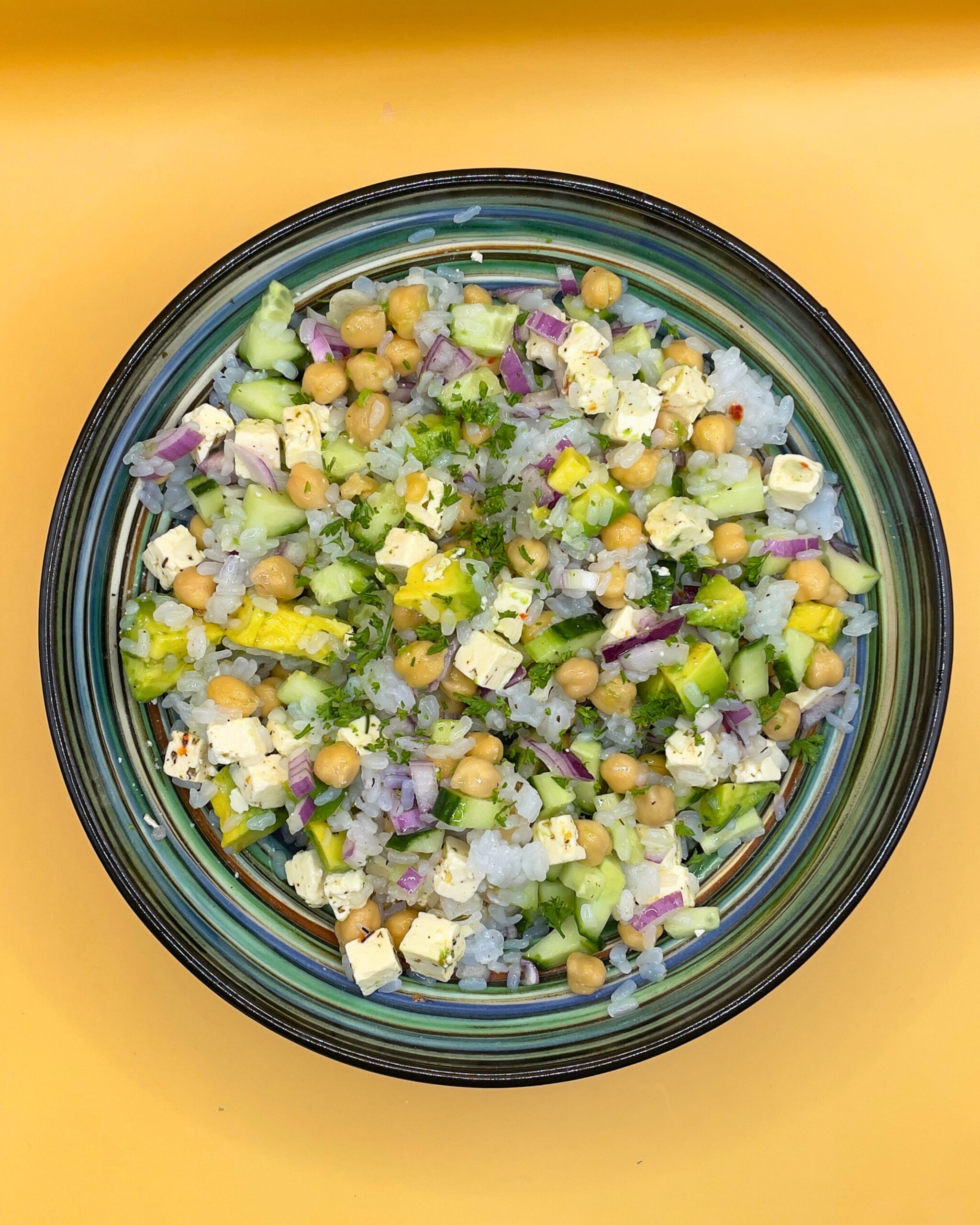 Salade de riz de konjac