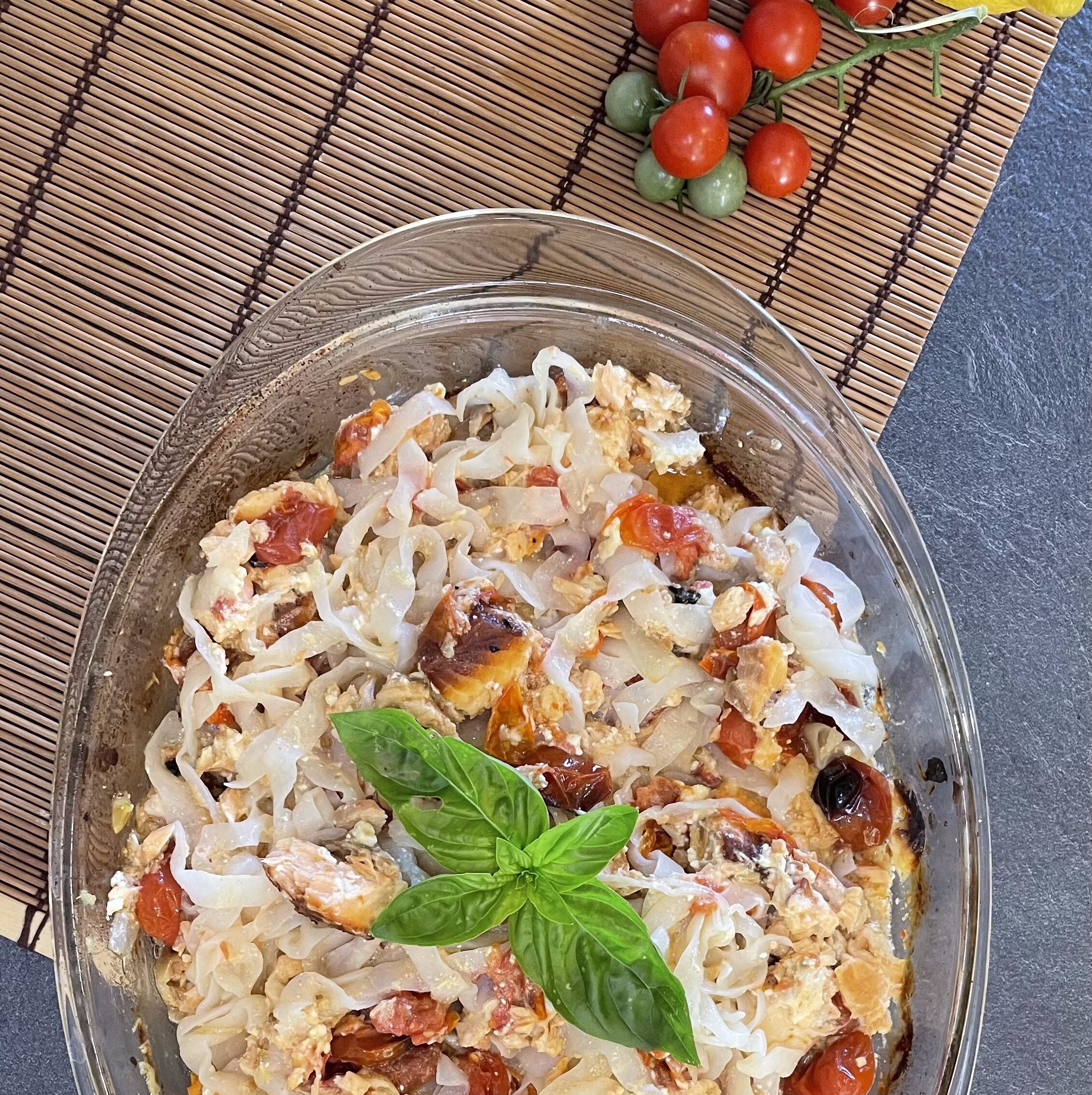 One pot de saumon et tagliatelles de konjac